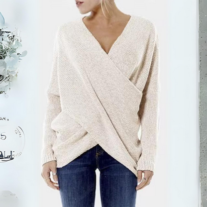 Oversize-Pullover für Damen aus natürlichem Material – weiches und elegantes Design für lässige und formelle Anlässe 1
