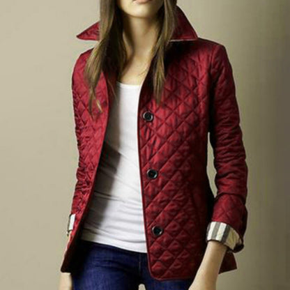 Damenjacke Modern Seiden-Baumwollmix Schmale Passform Polyester-2