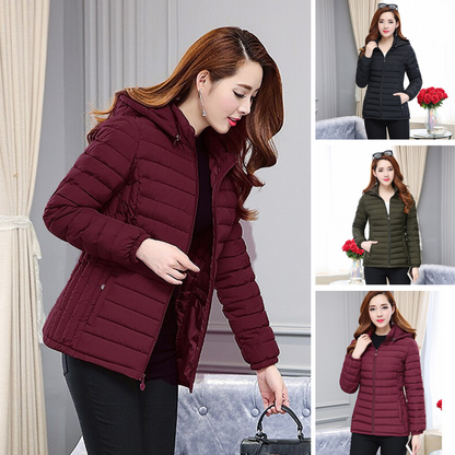 Herren-Winterjacke, gesteppt, atmungsaktiv, Kapuze-2
