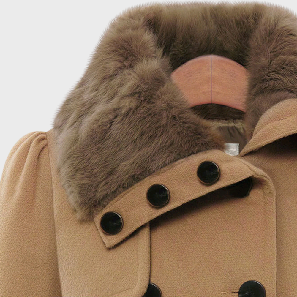 Damenjacke Voluminös Stil Polyester für Damen - Vielseitige Jacke für Frühling und Herbst-2