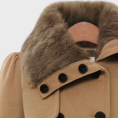 Damenjacke Voluminös Stil Polyester für Damen - Vielseitige Jacke für Frühling und Herbst-2