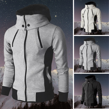 Damen Fleece-Hoodiejacke Schalkragen Polyester Schmale Passform 2