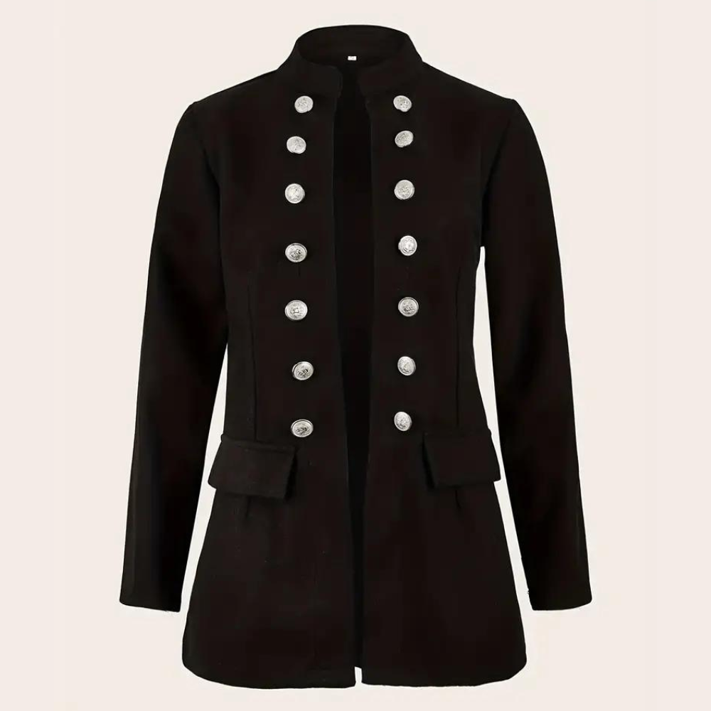 Damen-Blazer, lässig, Baumwolle, Polyester-2