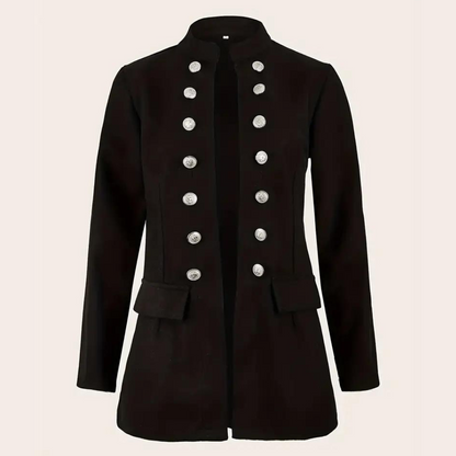 Damen-Blazer, lässig, Baumwolle, Polyester-2