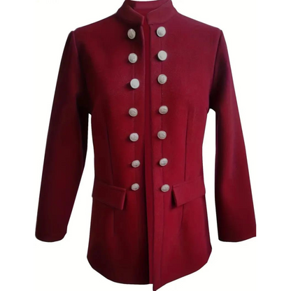 Damen-Blazer, lässig, Baumwolle, Polyester-4