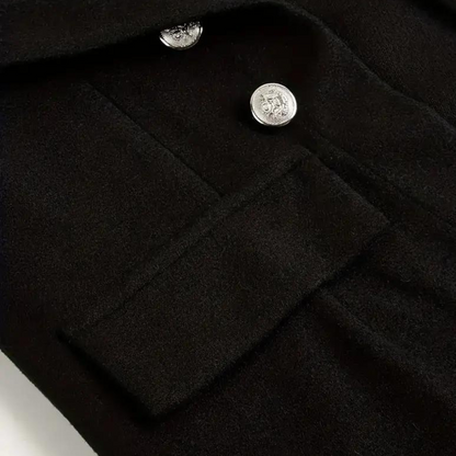 Damen Blazer Klassischer Stil mit Knöpfe Hochwertiger Stoff-3
