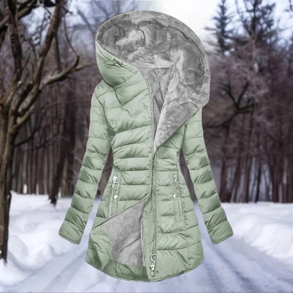 Damenjacke Fleece Trendiges Design Weiches Material-1
