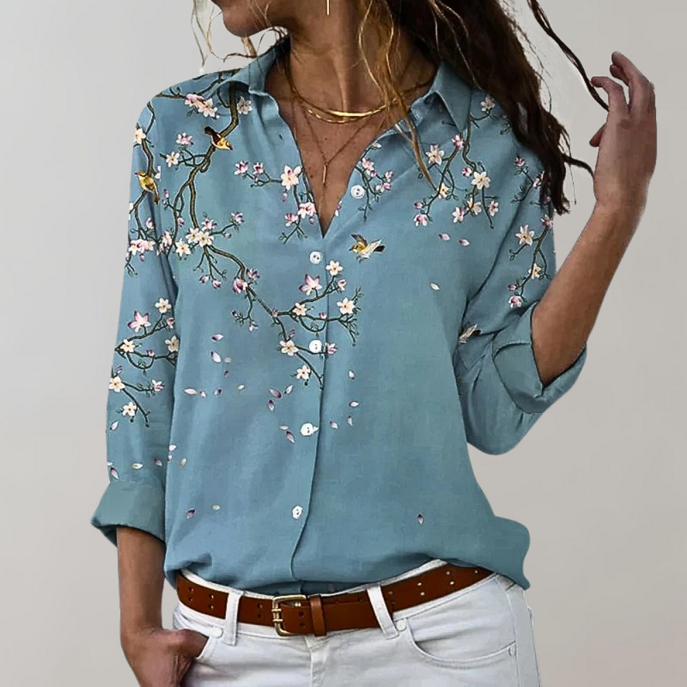 Damen-Bluse, knopflos, Paisley, Muster, Polyester-3