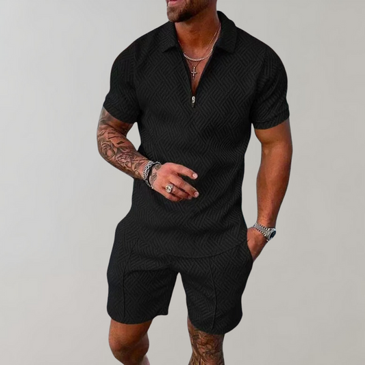 Herren-Shorts, Polo und Set, Polyester, für lässiger Stil-1
