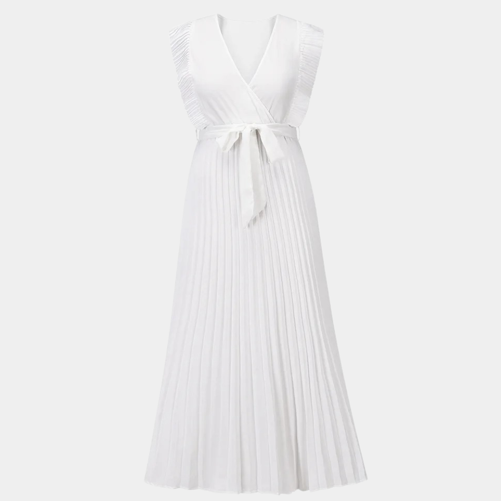 Damen-langes Kleid, zeitloses Design, hochwertiger Stoff 3