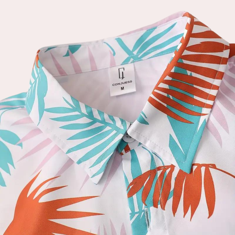 Herren-Sommeroutfit, zweiteilig, weicher Stoff-4