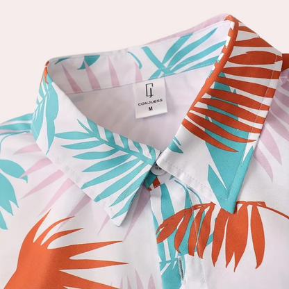 Herren-Sommeroutfit, zweiteilig, weicher Stoff-4
