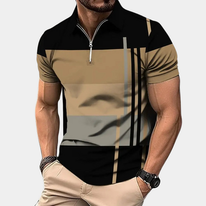 Herren-Polohemd, lässige Baumwolle, moderner Schnitt-3