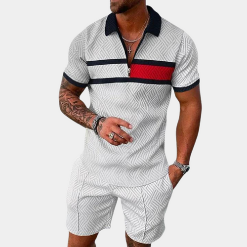 Herrenshorts, zweiteilig, hochwertige Baumwolle, Polyester-1