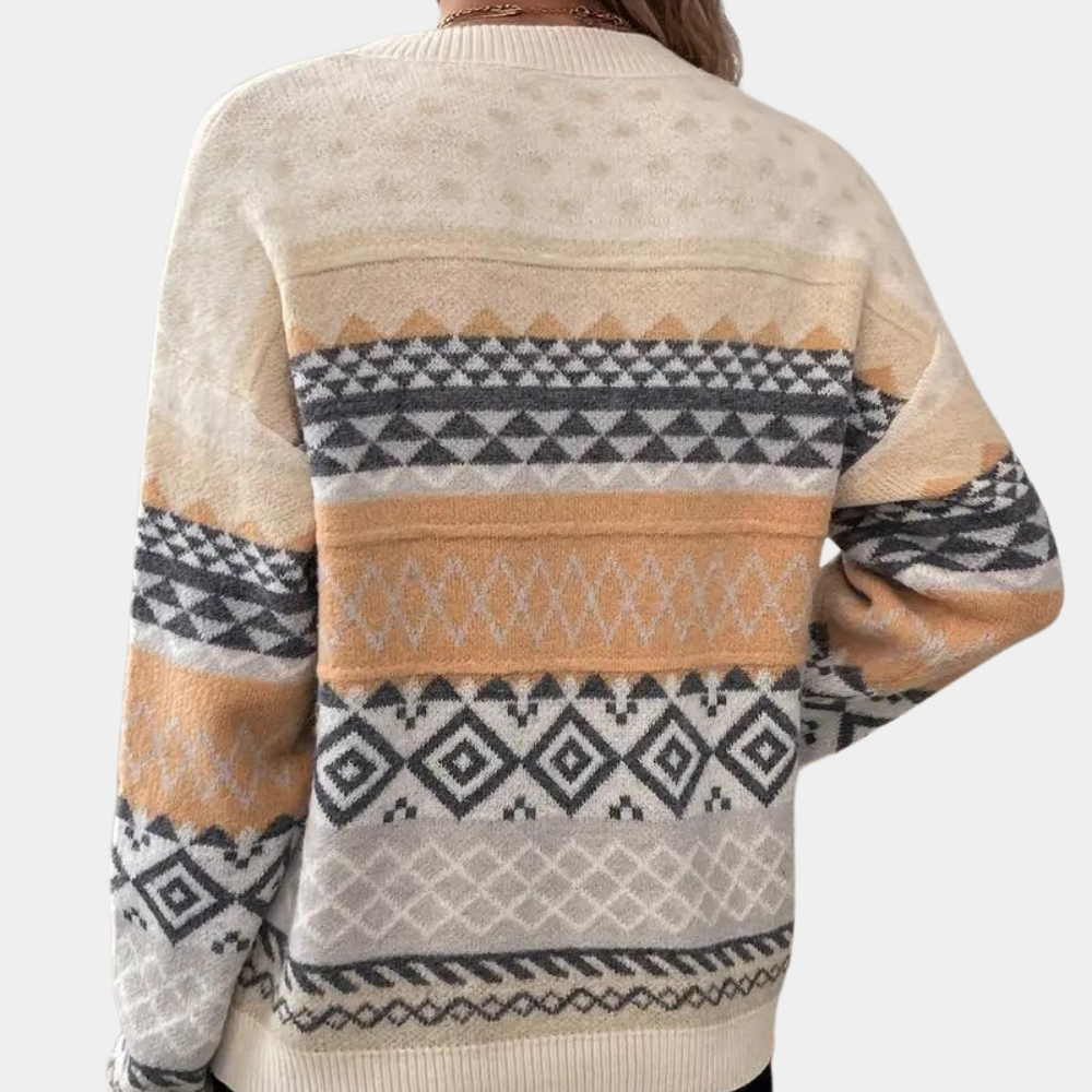 Damen-Strickpullover, klassisches Design, weiches Material-2