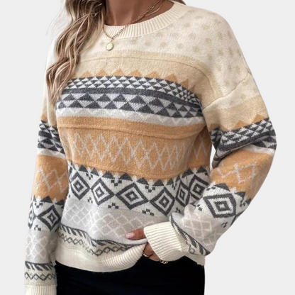 Damen-Strickpullover, klassisches Design, weiches Material-3