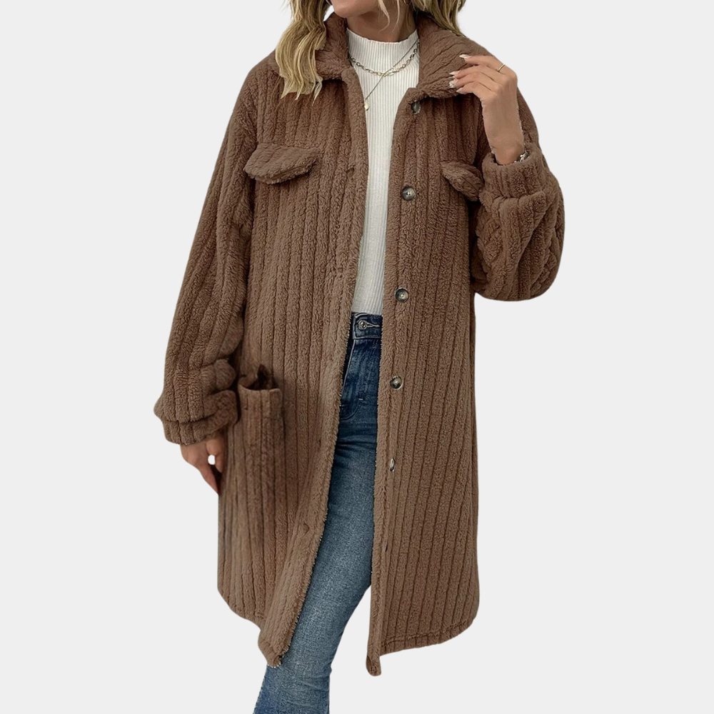 Damenjacke Klassisch Warm Polyester Jacke für Damen-1