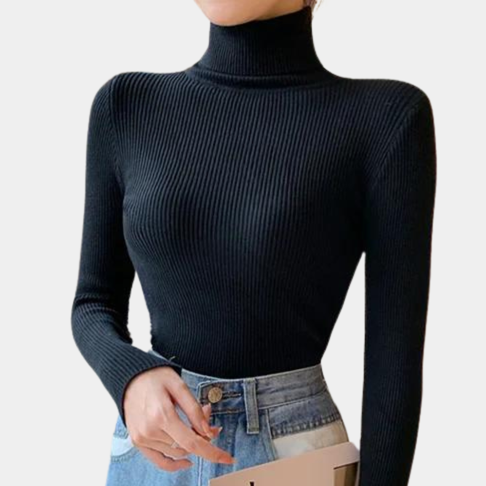 Variant image for Damen-Rollkragenpullover, wärmendes Material, lässige Passform-21