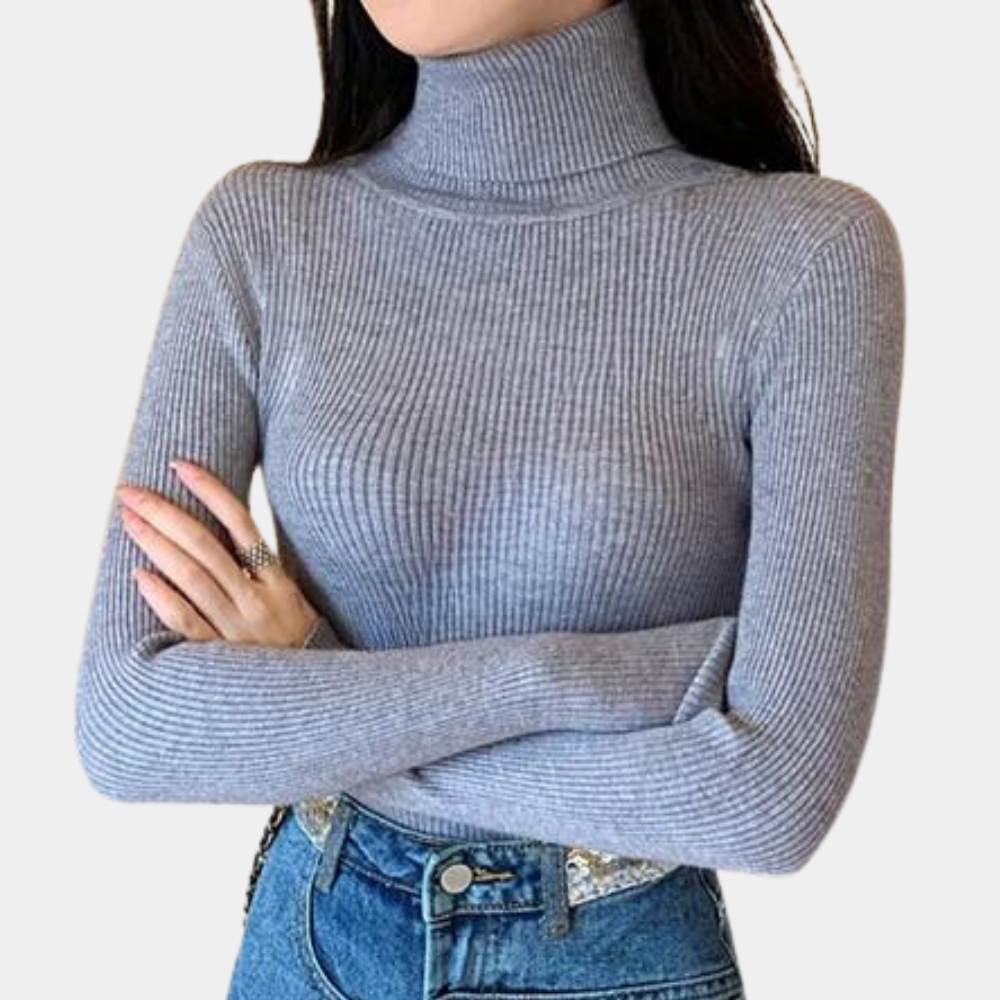 Variant image for Damen-Rollkragenpullover, wärmendes Material, lässige Passform-16