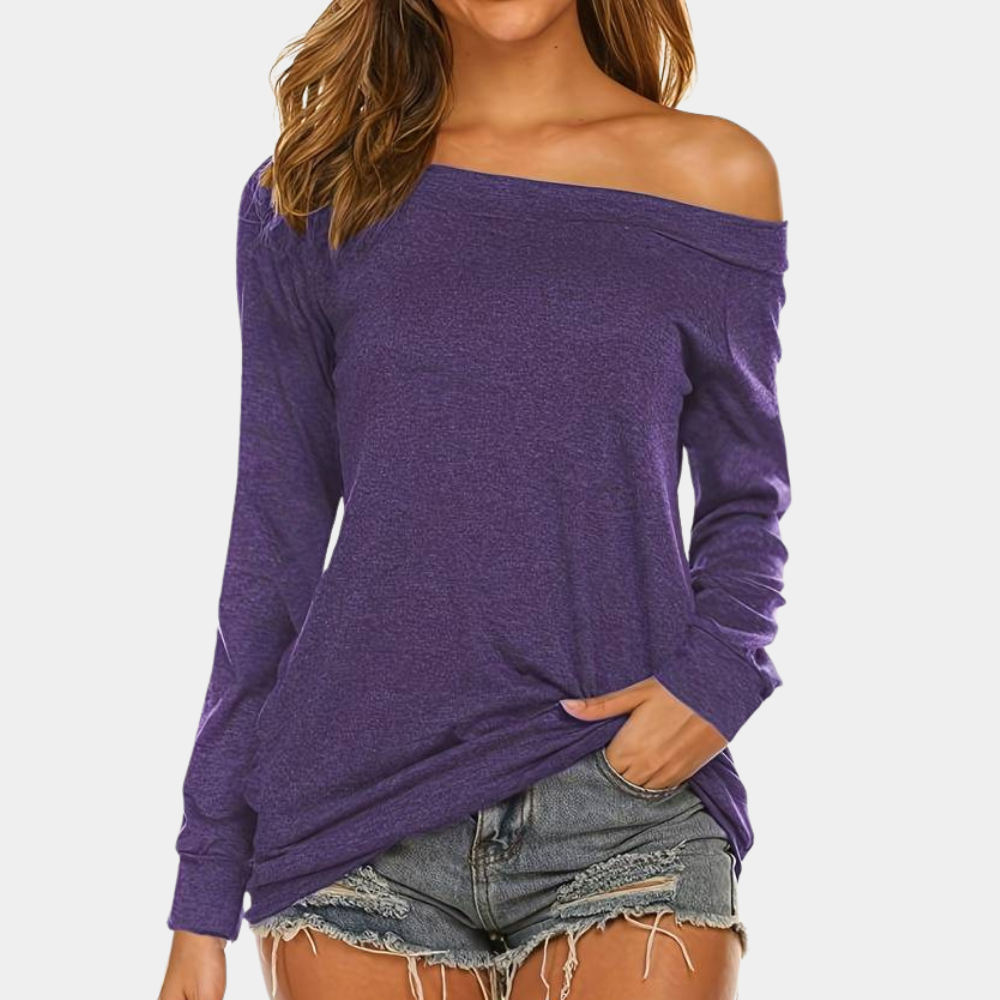 Variant image for Damen-Pullover, asymmetrisches Design, weiche Mischung-21