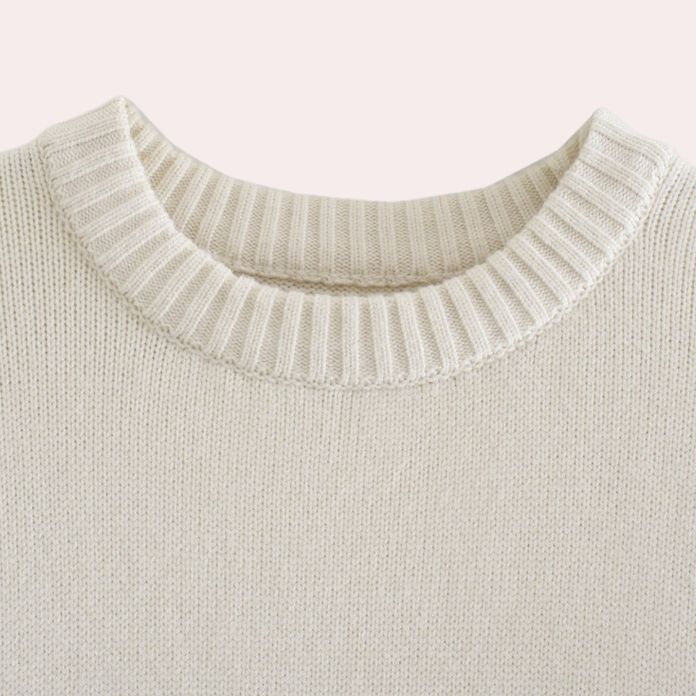 Damen-Oversized-Pullover, gestreift, 100% Baumwolle-4