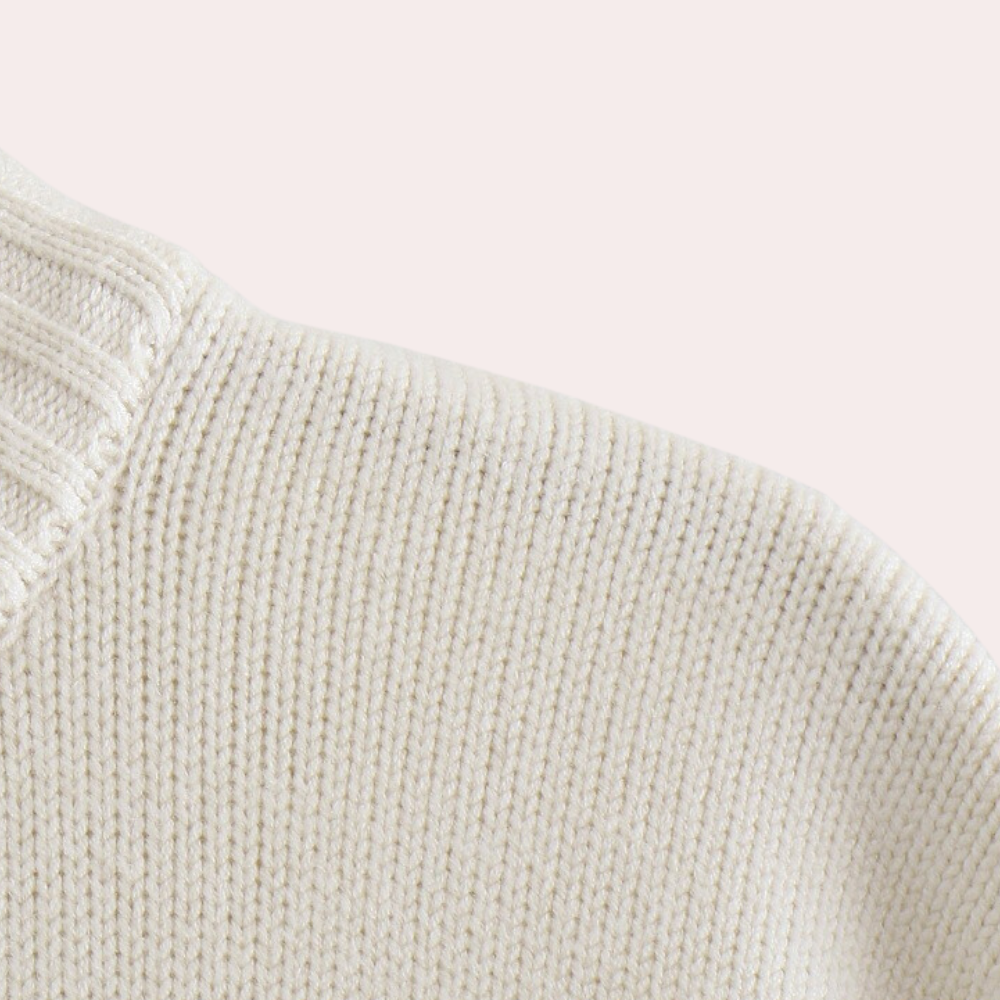 Damen-Oversized-Pullover, gestreift, 100% Baumwolle-5