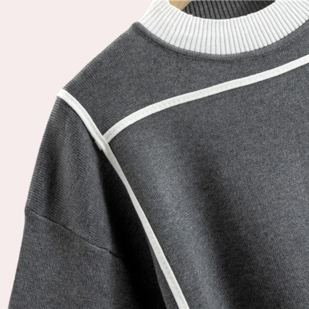 Damen-Strickpullover, langärmelig, Polyester, elegantes Design-3