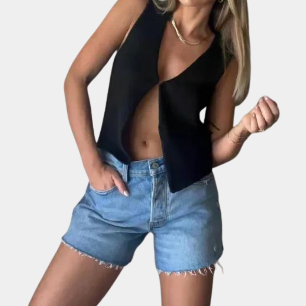Damen-Top, modern, weicher Stoff-4