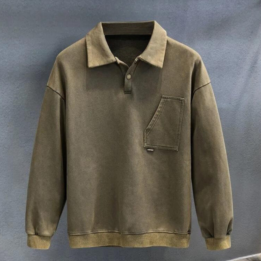 Herren-Polohemd, klassisches Design, weiche Baumwolle-1
