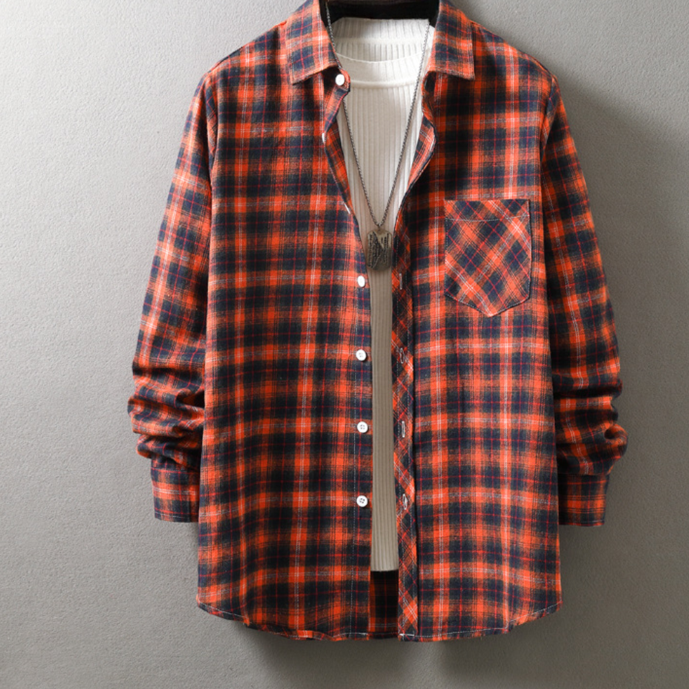 Herren Hemd Modern Stil Baumwolle-5
