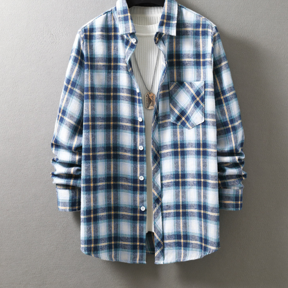 Herren Hemd Modern Stil Baumwolle-1