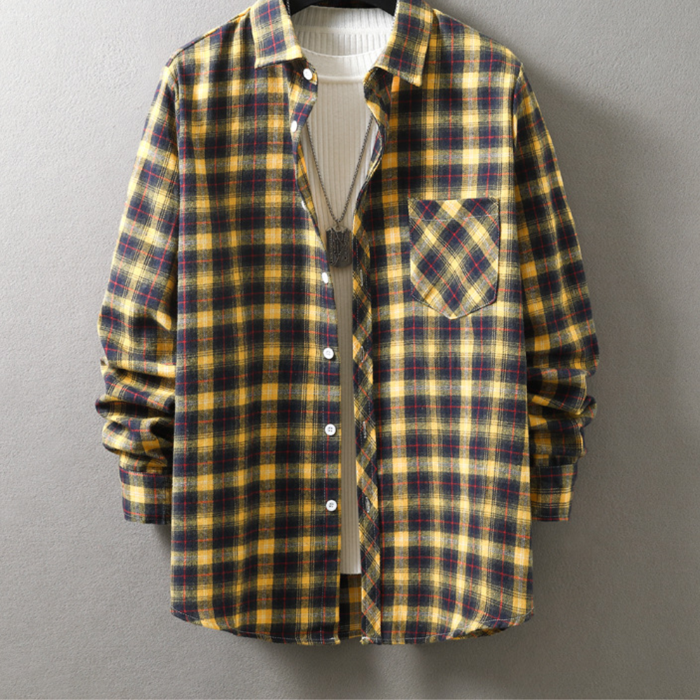 Herren Hemd Modern Stil Baumwolle-4