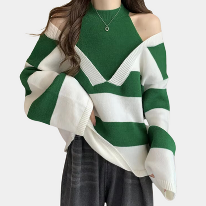 Damen-kalter-Pullover, modern, weich gestrickt, Qualität-2