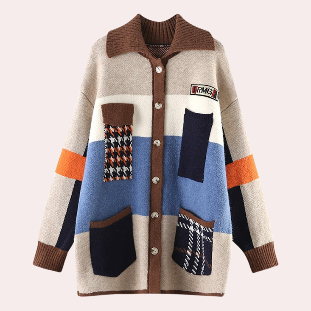 Damen-Cardigan, lange Strickjacke, weiches Strickmaterial, Casual-Stil-2