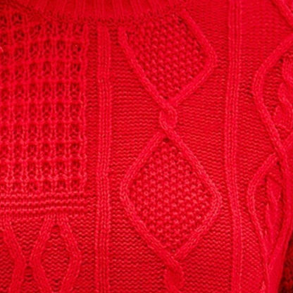 Damen-Strickpullover, lässiger Stil, weiches Material-3