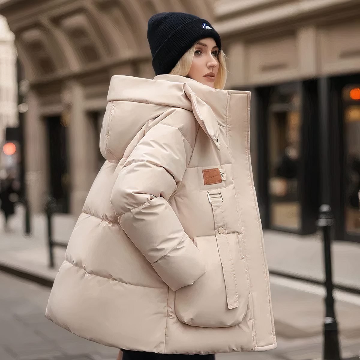 Variant image for Damen Winterjacke Isolierender Parka Baumwolle-1
