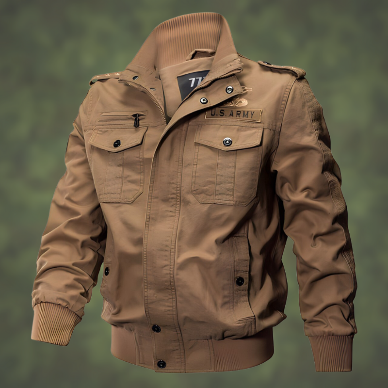 Variant image for Herren-Bomberjacke, Militärstil, hochwertiges Material-13