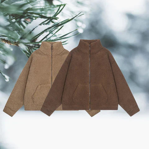Damen-Mantel, Teddy, mit Kapuze, komfortabel, Winterjacke-3