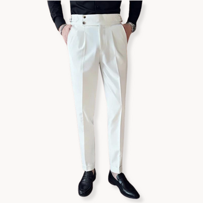 Herren-Hose, verstellbarem Bund, klassischen Schnitt, aus Polyester-Baumwolle-2