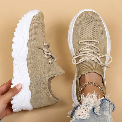 Damen-Sneaker, atmungsaktives Material, Fußstütze, bequemes Design 9