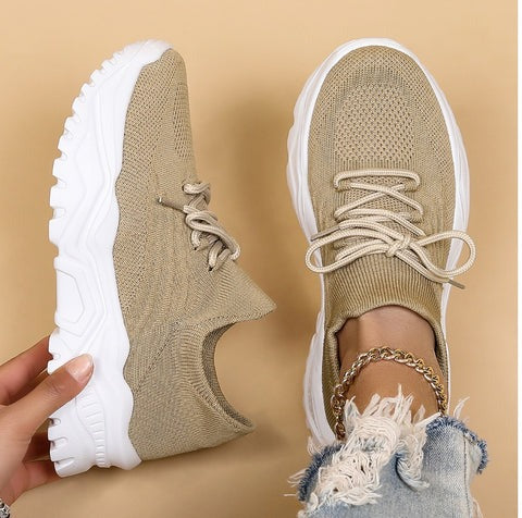 Damen-Sneaker, atmungsaktives Material, Fußstütze, bequemes Design 10
