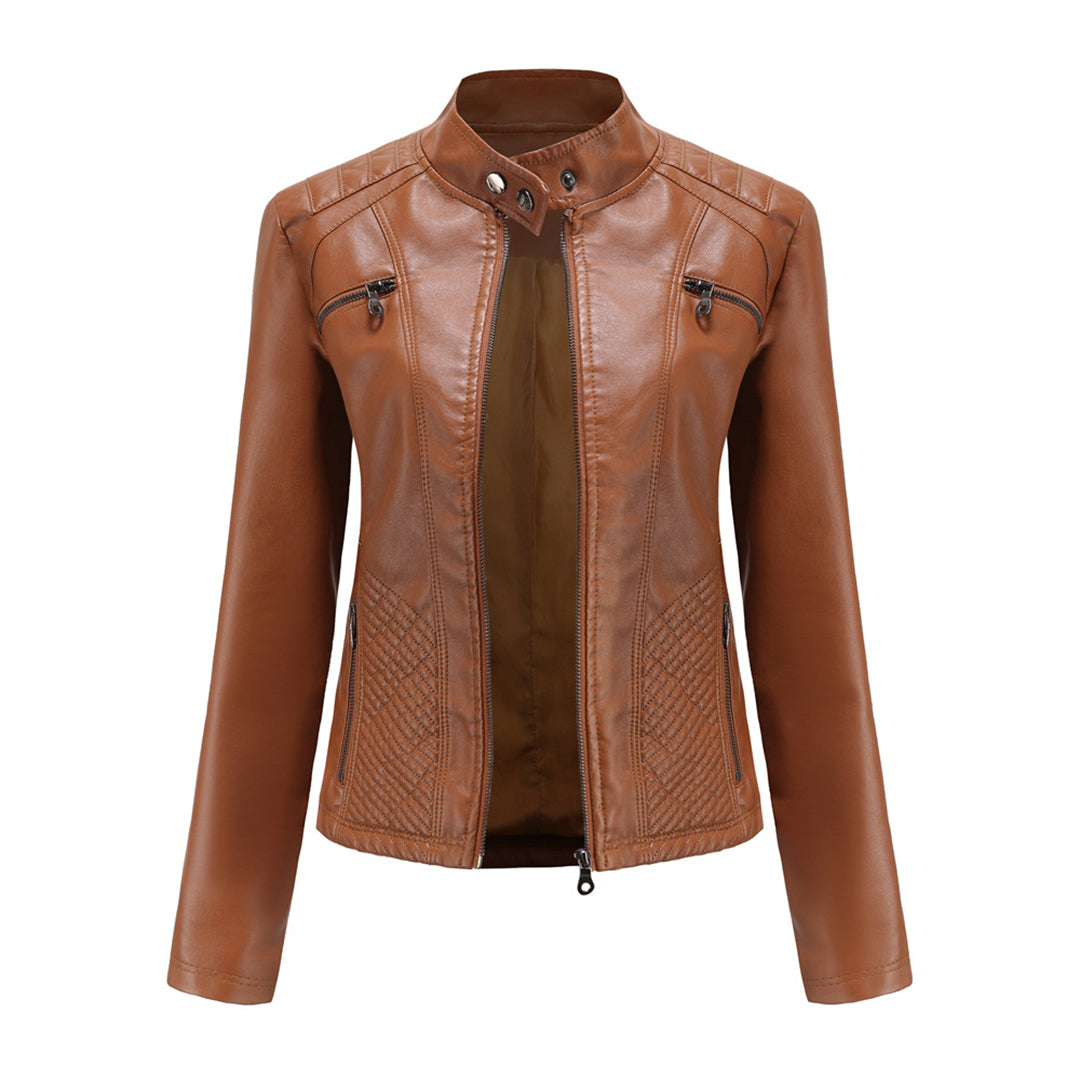 Damen-Lederjacke, elegantes Design, hochwertiges Leder 8