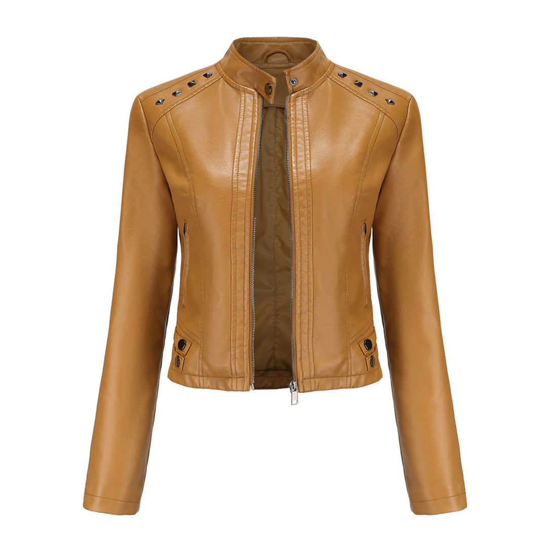 Variant image for Damen-Lederjacke mit einzigartigen Details aus hochwertigem Leder-19