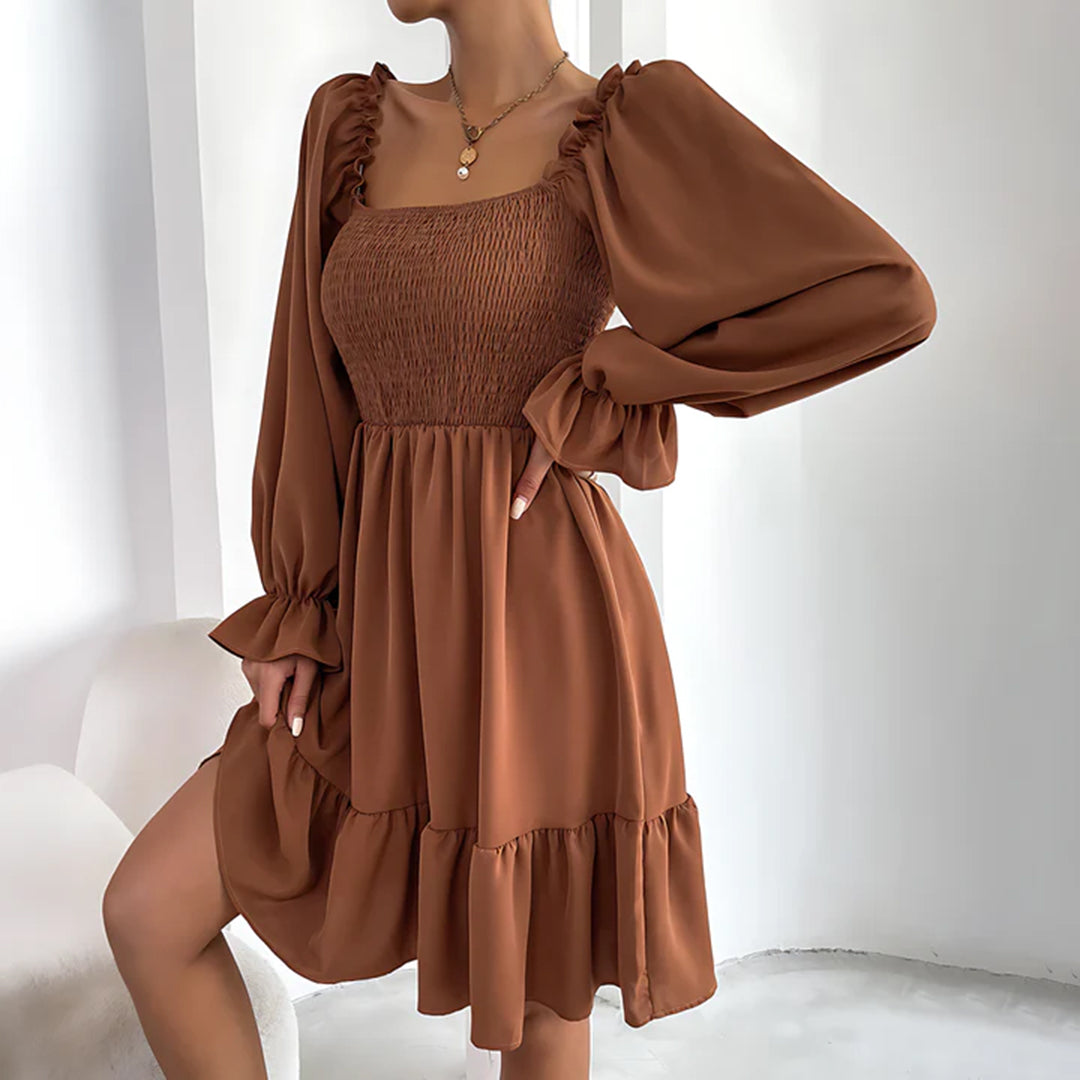 Variant image for Damen-Minikleid, mit Volants, Polyester, für feine Anlässe-5