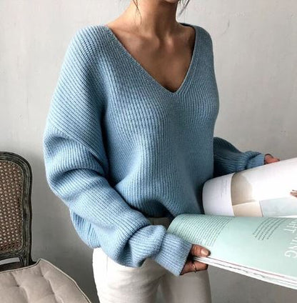Damen-Freizeitpullover, elegant, 100% Baumwolle, weiche Passform-1