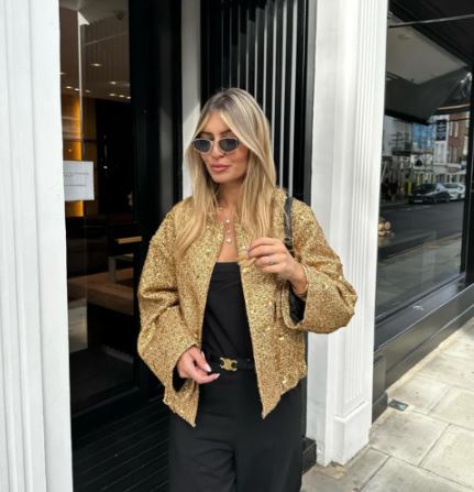 Damen-Modejacke, veganes Leder, elegant, eng anliegend 4