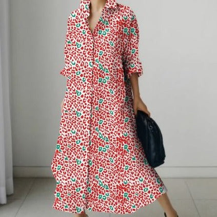 Damen-Lässiges Kleid aus hochwertiger Baumwolle-1