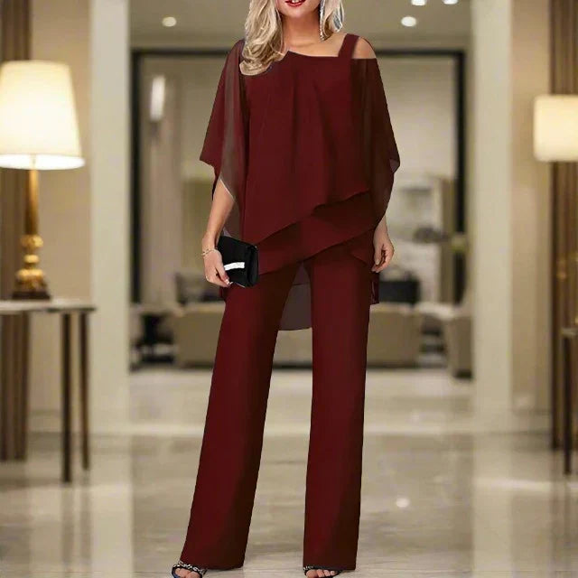Variant image for Damen-Chiffon-Set, Überwurf-Top, Jumpsuit-25