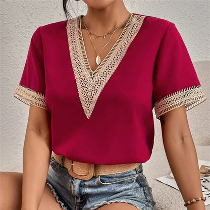 Damen-T-Shirt aus Polyester mit lockerer Passform – bequem und atmungsaktiv, perfekt für warme Sommertage 6