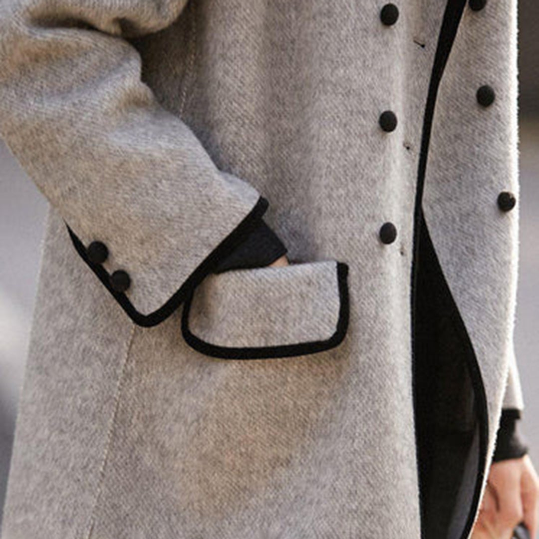 Damen-maßgeschneiderte Jacke, Taille, hochwertiger Stoff-4